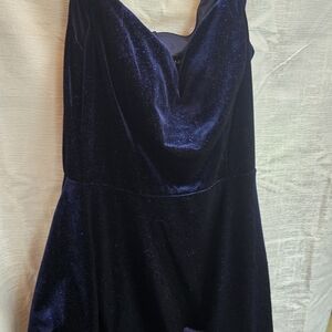 B Darlin Midnight Blue Strapless Dress
